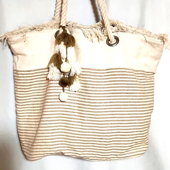 Magid Handbags - Magid Oversized Woven Cotton Beach Market Vacation Tote XLarge NEW!!